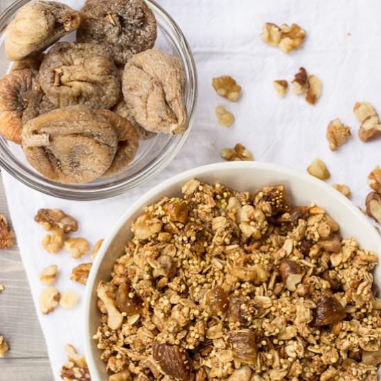 Walnut Fig Granola