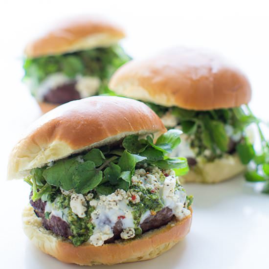 Mediterranean Lamb Burgers