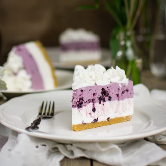 No-bake blueberry cheesecake