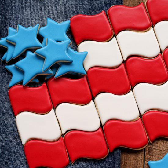 Flag Sugar Cookies