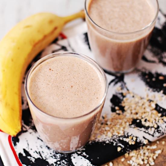 Banana and peanut butter smoothie