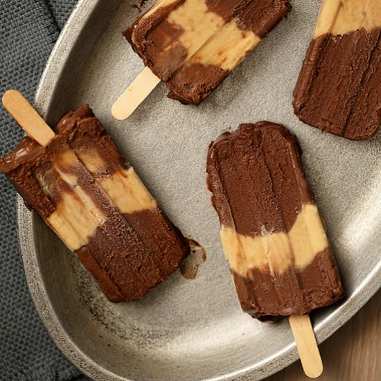 Chocolate Peanut Butter Fudgesicles