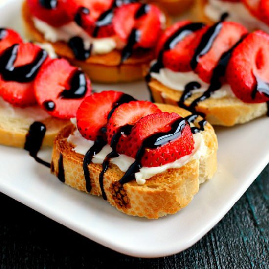 Strawberry and Brie Crostini