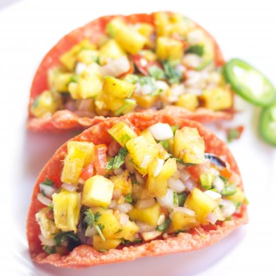 Spicy Grilled Pineapple Salsa