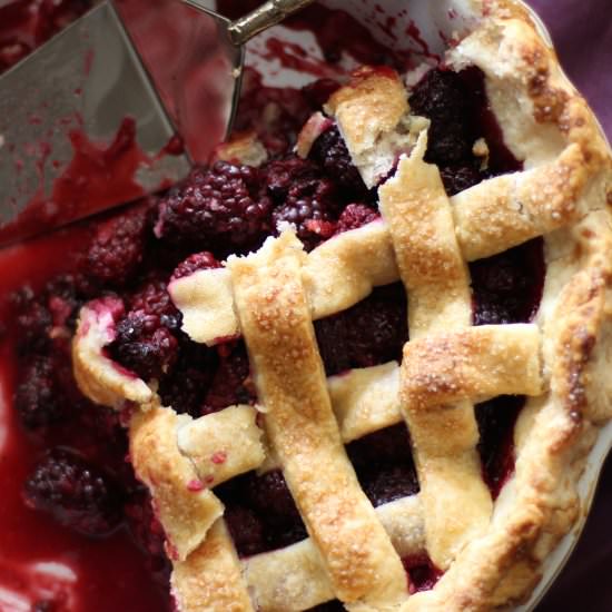 Gluten & Dairy Free Blackberry Pie