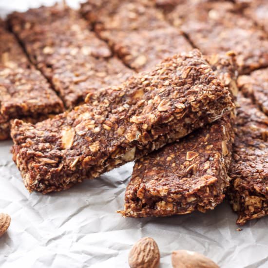 Chocolate Almond Granola Bars