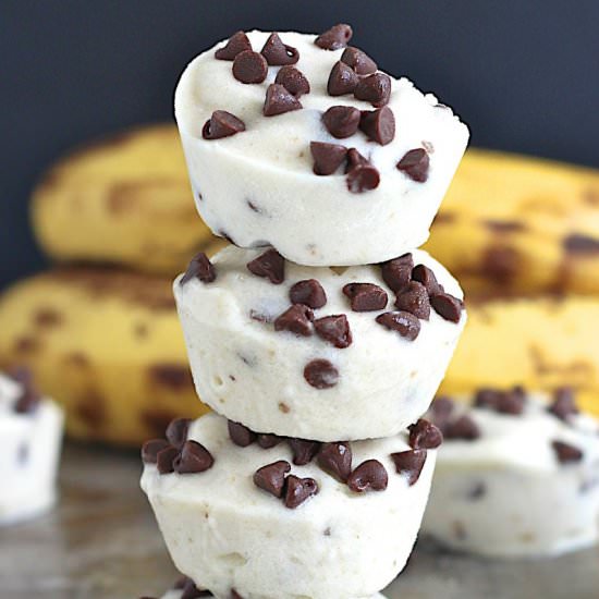 2-Ingredient Banana Ice Cream Bites