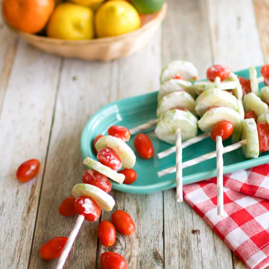 Greek Cucumber Bites