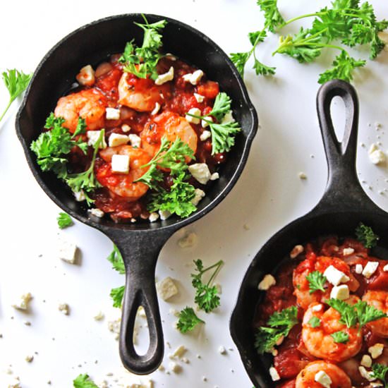 Shrimp in Garlicky Tomato Sauce