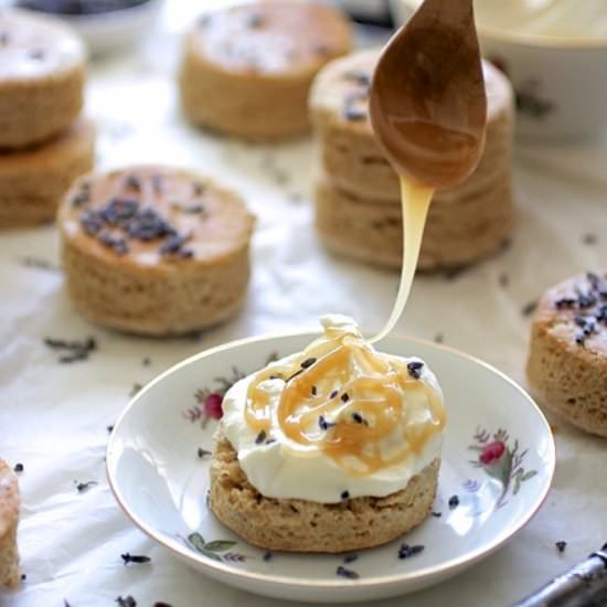 Wholewheat Lavender Scones