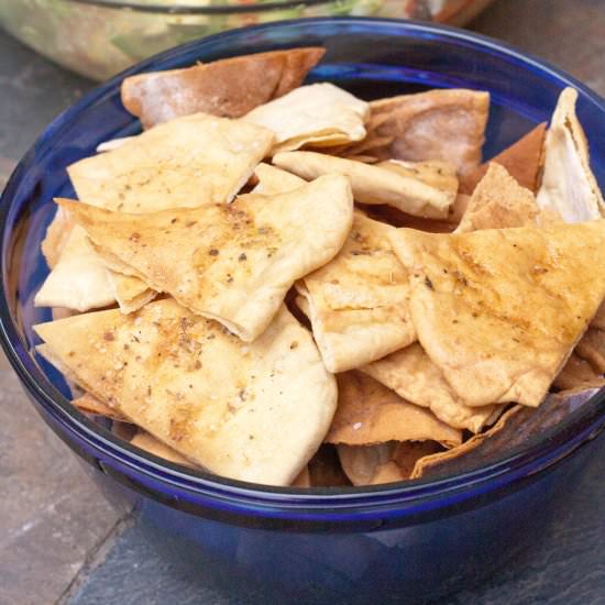 Pita Chips from Scratch
