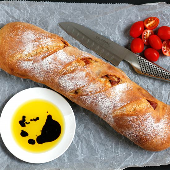 Bacon Stuffed Baguette