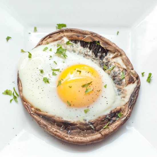 Portobello Baked Eggs