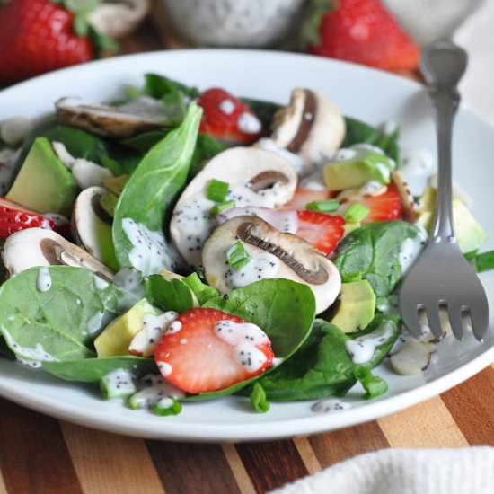 Spinach Salad w/ Poppyseed Dressing