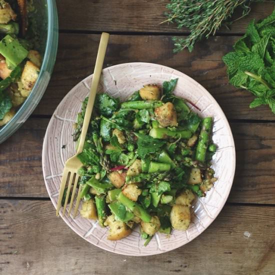 Springtime Vegetable Panzanella