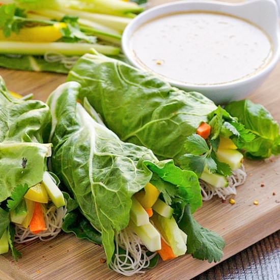 Green Fresh Spring Rolls