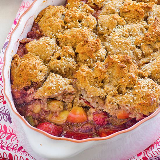 Clean Eating Fruit Cobbler