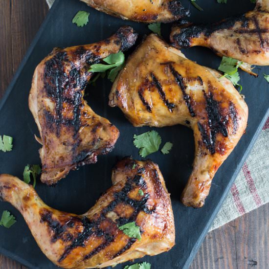 Lemon Harissa Dijon Grilled Chicken