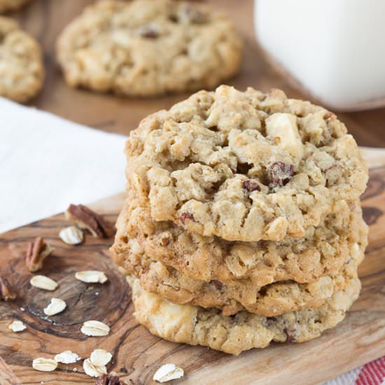 White Chocolate Oatmeal Cookies