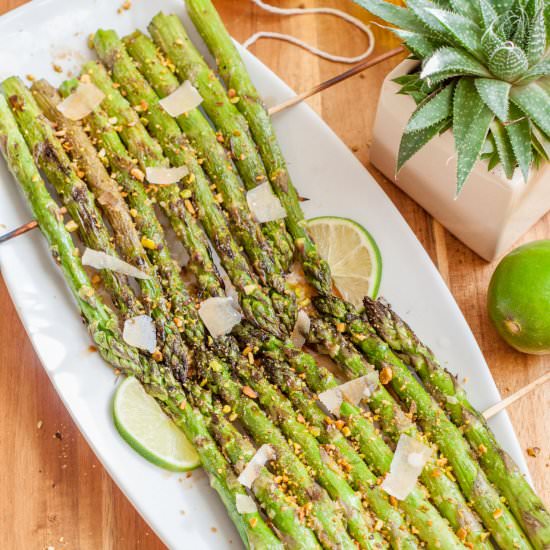 Grilled Lemongrass Asparagus