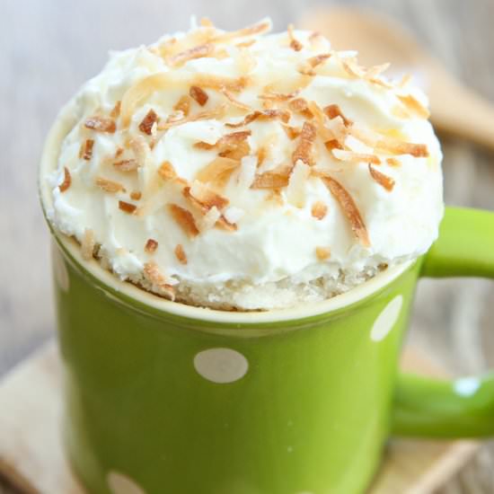Triple Coconut Mug Cake