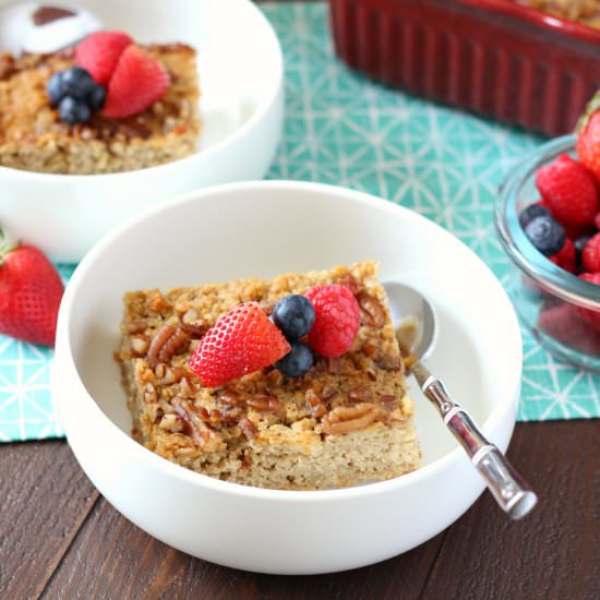 Apple Pecan Baked Oatmeal
