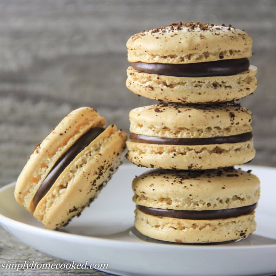 Chocolate Espresso Macarons