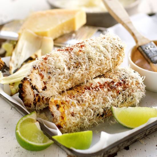 Mexican Grilled Corn Chipotle Mayo