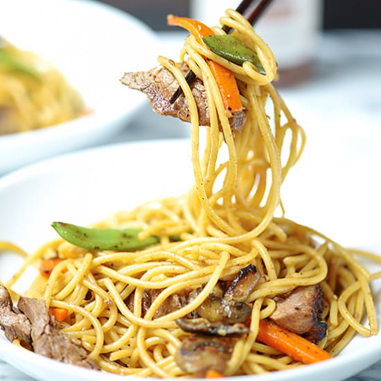 Easy Beef Lo Mein