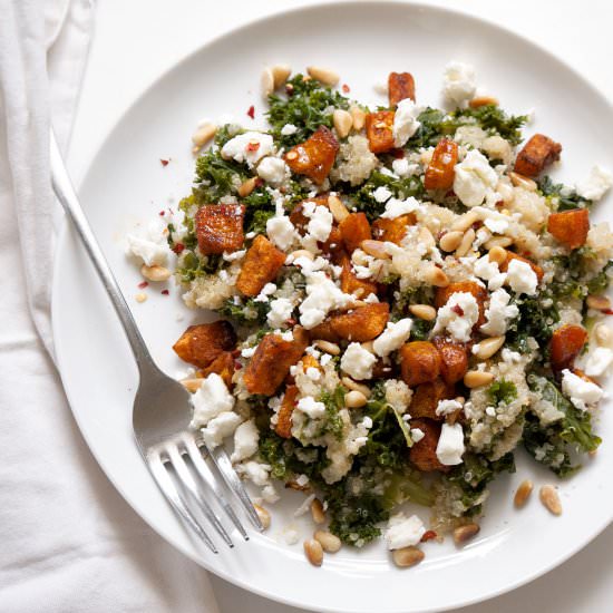 Roast Butternut Squash w/ Quinoa