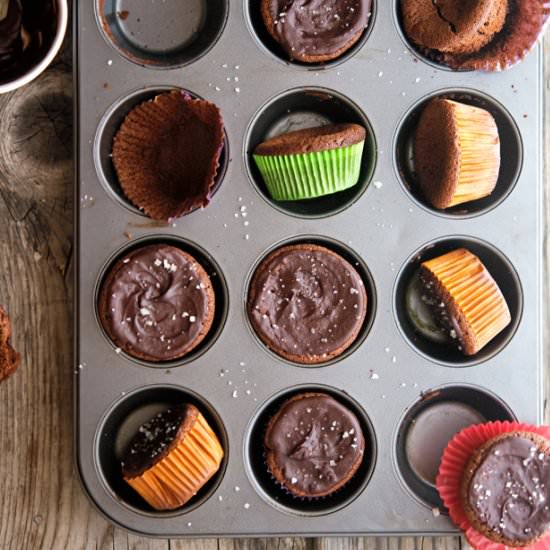 Flourless Chocolate Cupcakes