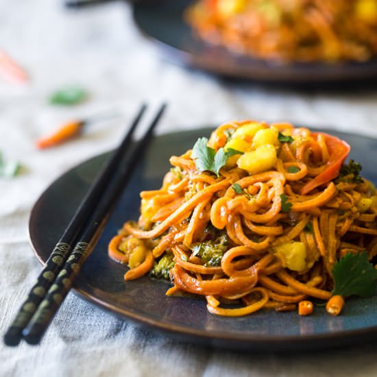 Sweet Potato Noodle Coconut Curry