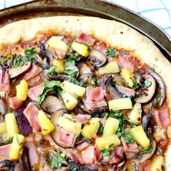 Easy Semi-Homemade Hawaiian Pizza