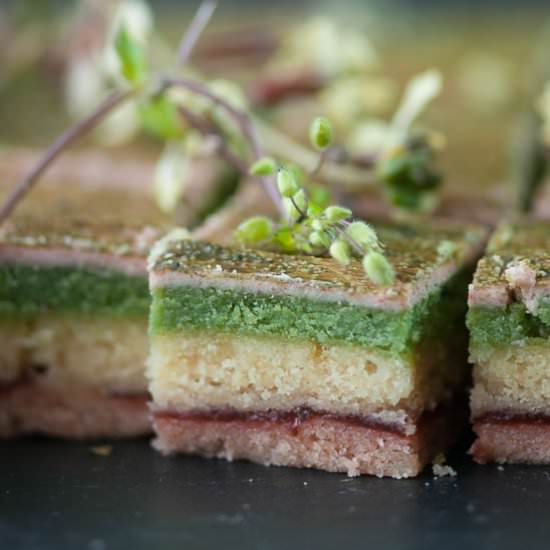 Strawberry Matcha ‘Rainbow’ Cookies