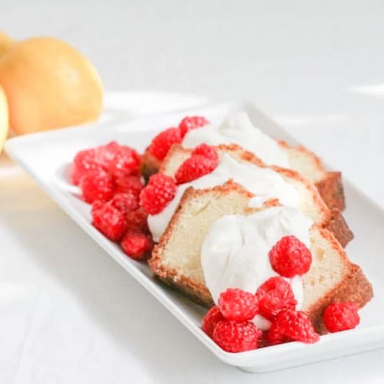 Lemon Mascarpone Pound Cake