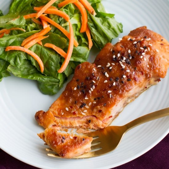 Simple Miso Glazed Salmon