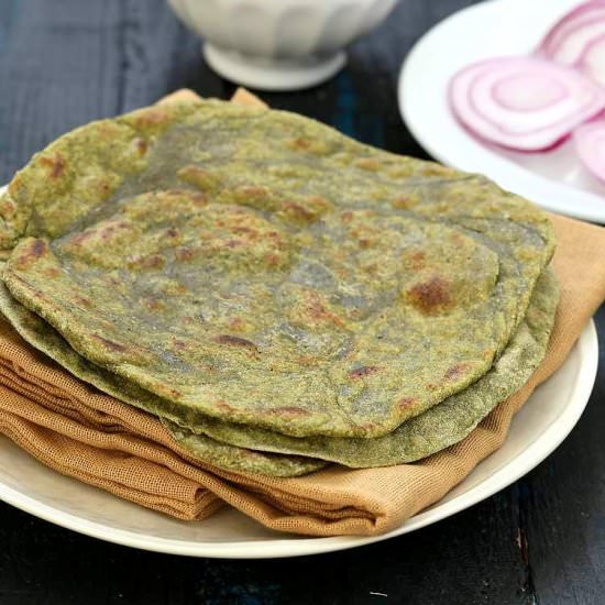 Spinach Paratha Flatbread