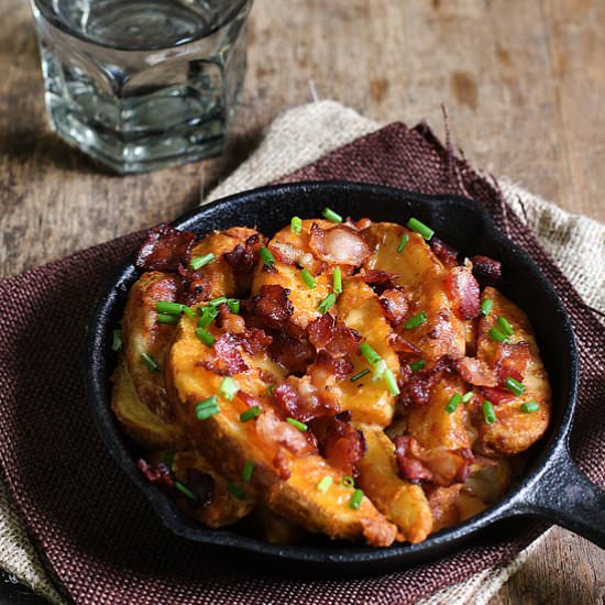 Bacon Cheddar Potato Wedges