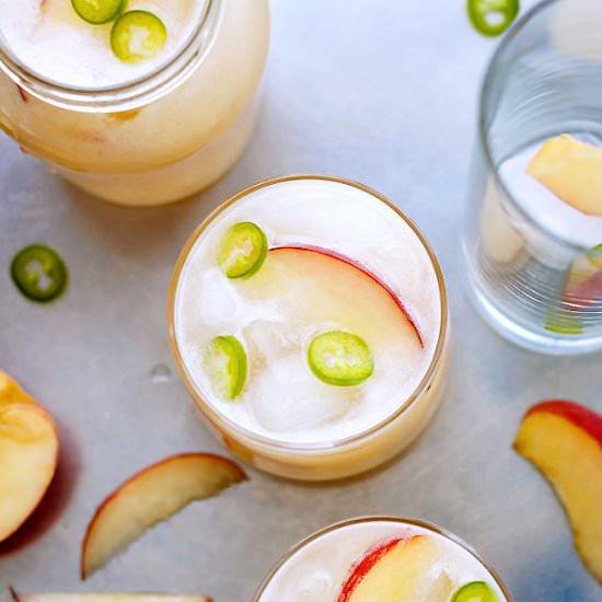 Refreshing Peach Agua Fresca