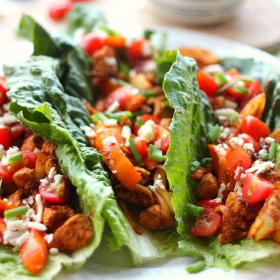 Spicy Taco Lettuce Wraps