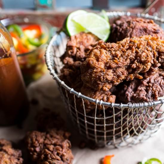 Almond Buttermilk Jamaican Chicken