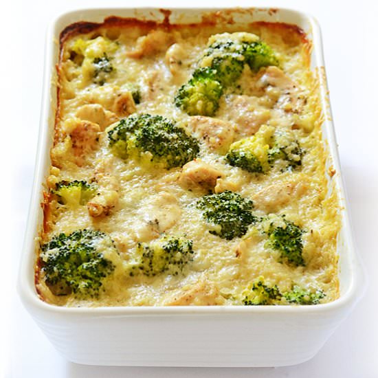 Chicken, Quinoa, Broccoli Casserole