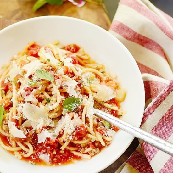 Spaghetti with Meat Sauce