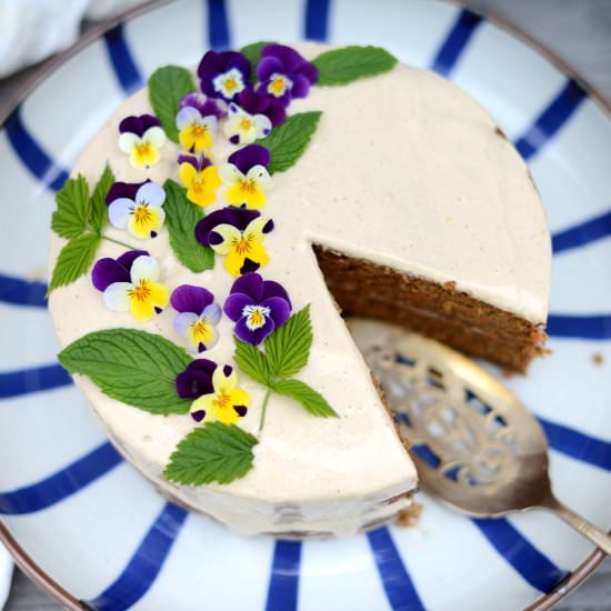 Vegan Carrot Cake with Labneh Frosting