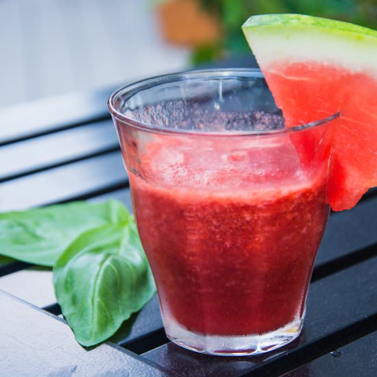 Strawberry-Lime Watermelon Smoothie
