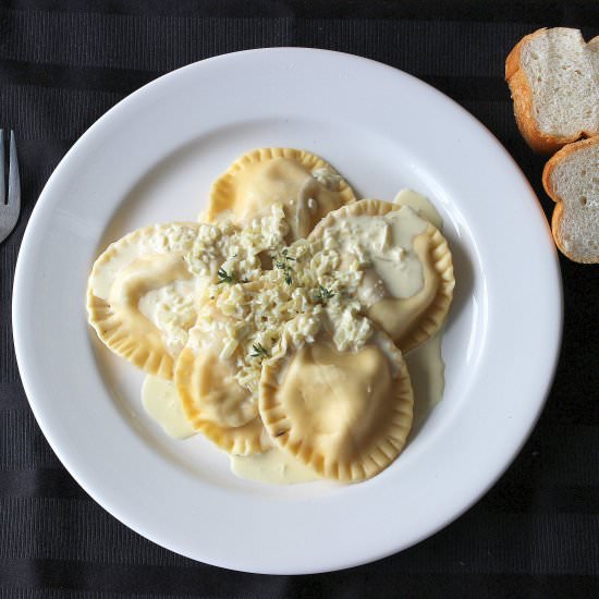 Creamy Chicken Ravioli