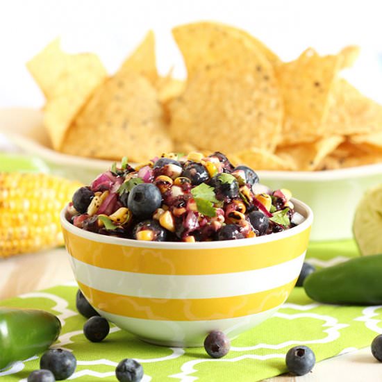 Blueberry and Grilled Corn Salsa