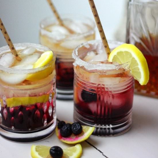 Blueberry Vanilla Bourbon Smash