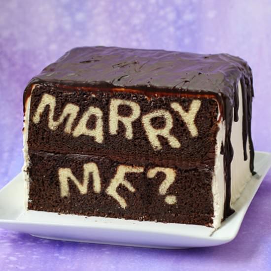 Marry Me? Reveal Cake