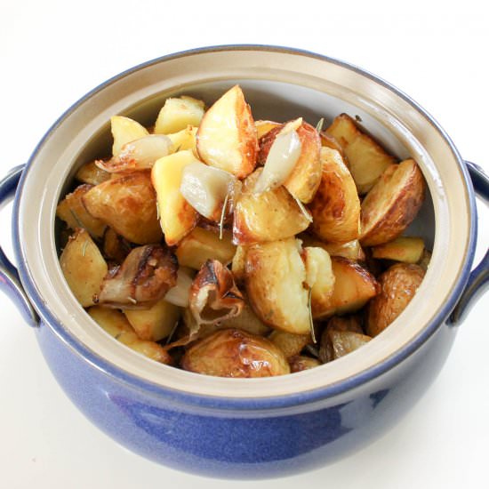 Roasted Potatoes and Shallots